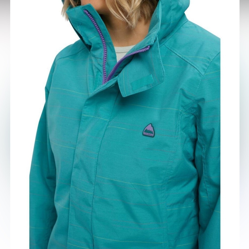 Burton Women's Jet Set Jacket, green-blue space dye Large - Picture 6 of 10